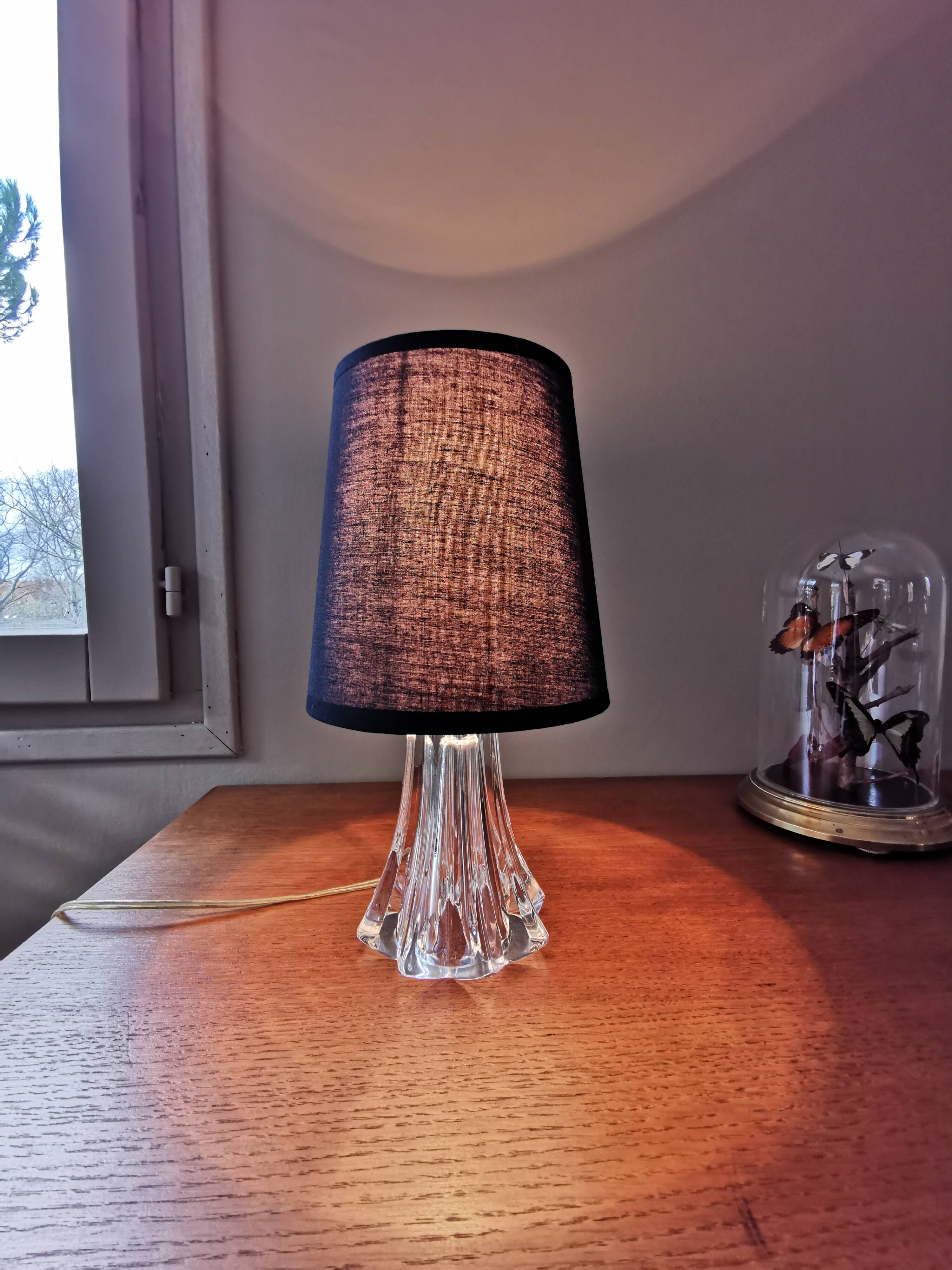 Vintage crystal lamp from vannes