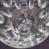 6 grands verres en demi  cristal taillé.