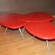 Set of 3 tables low Shu by Roderick Vos for Linteloo