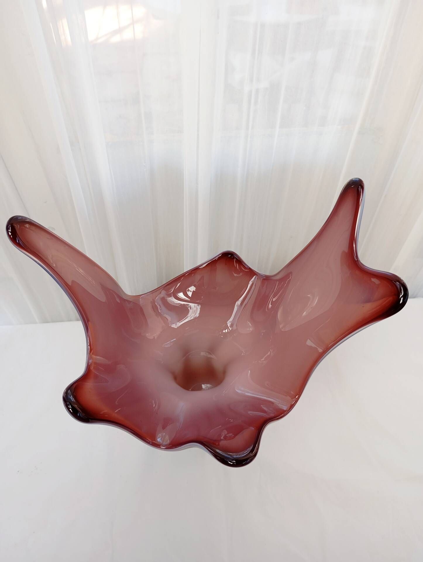 Blown glass vase