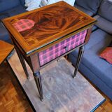 Refurbished wooden bedside table