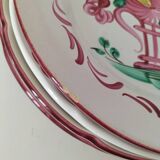 Set of 6 plates with birds and roosters.