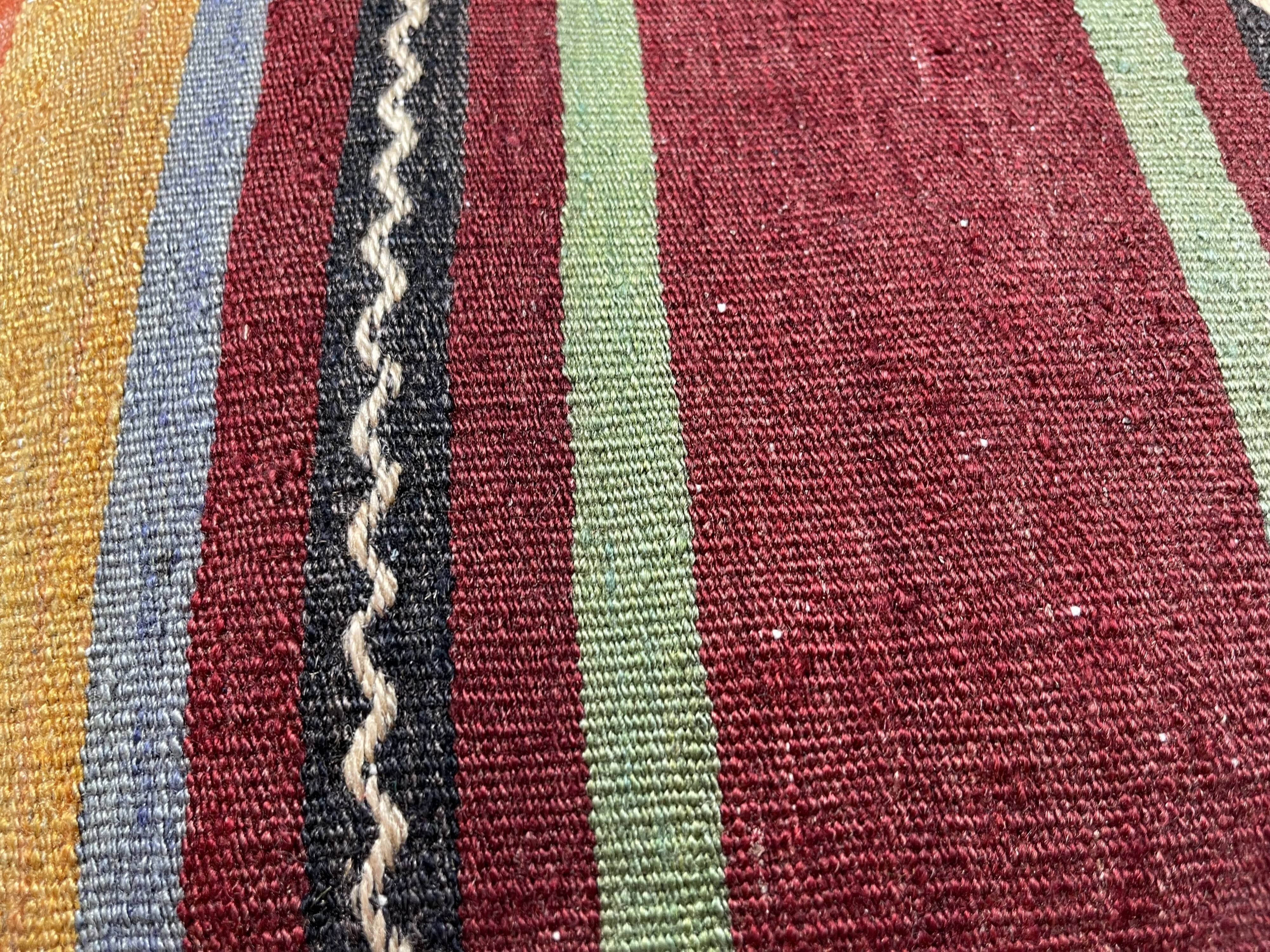 Vintage turkish kilim cushion cover , 120 x 40 cm