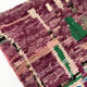 Berber rug Boujaad purple with colorful patterns 264x141cm
