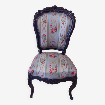 Napoleon iii armchair in blacked wood