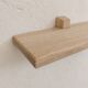 Pair of solid oak shelves