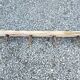 antique coat rack with 4 cast iron hooks