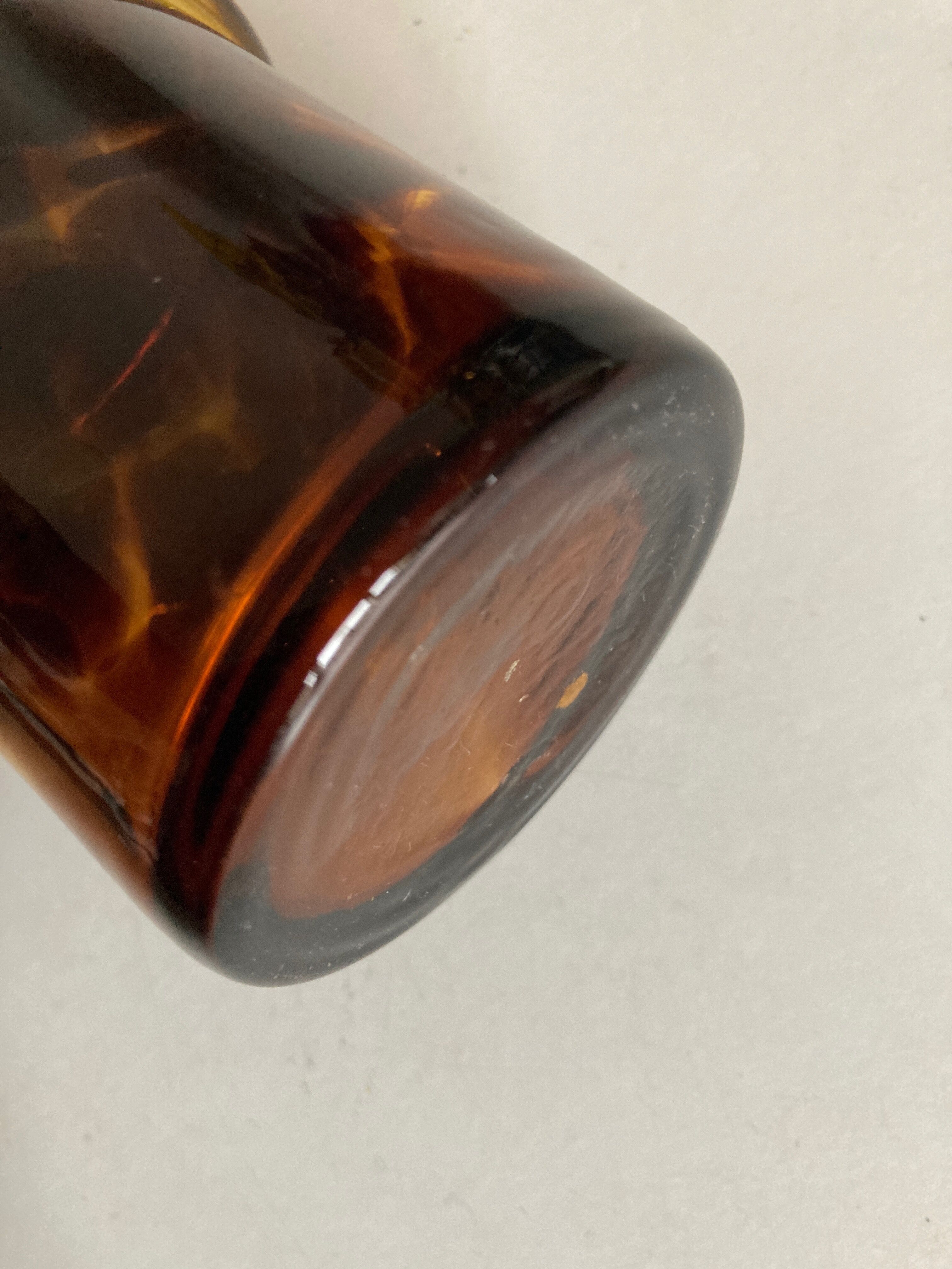 Blown glass vase tortoiseshell 1974