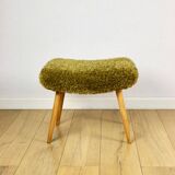 High stool seat khaki / olive / redhead - beech legs