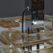Lampe de table avec base en verre de Murano années 1960