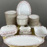 Service en porcelaine de pillivuyt & cie 59 pièces, xixe siècle