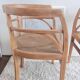 Pair of chairs in the style of antique armchairs circa 1940 - engraved seat.