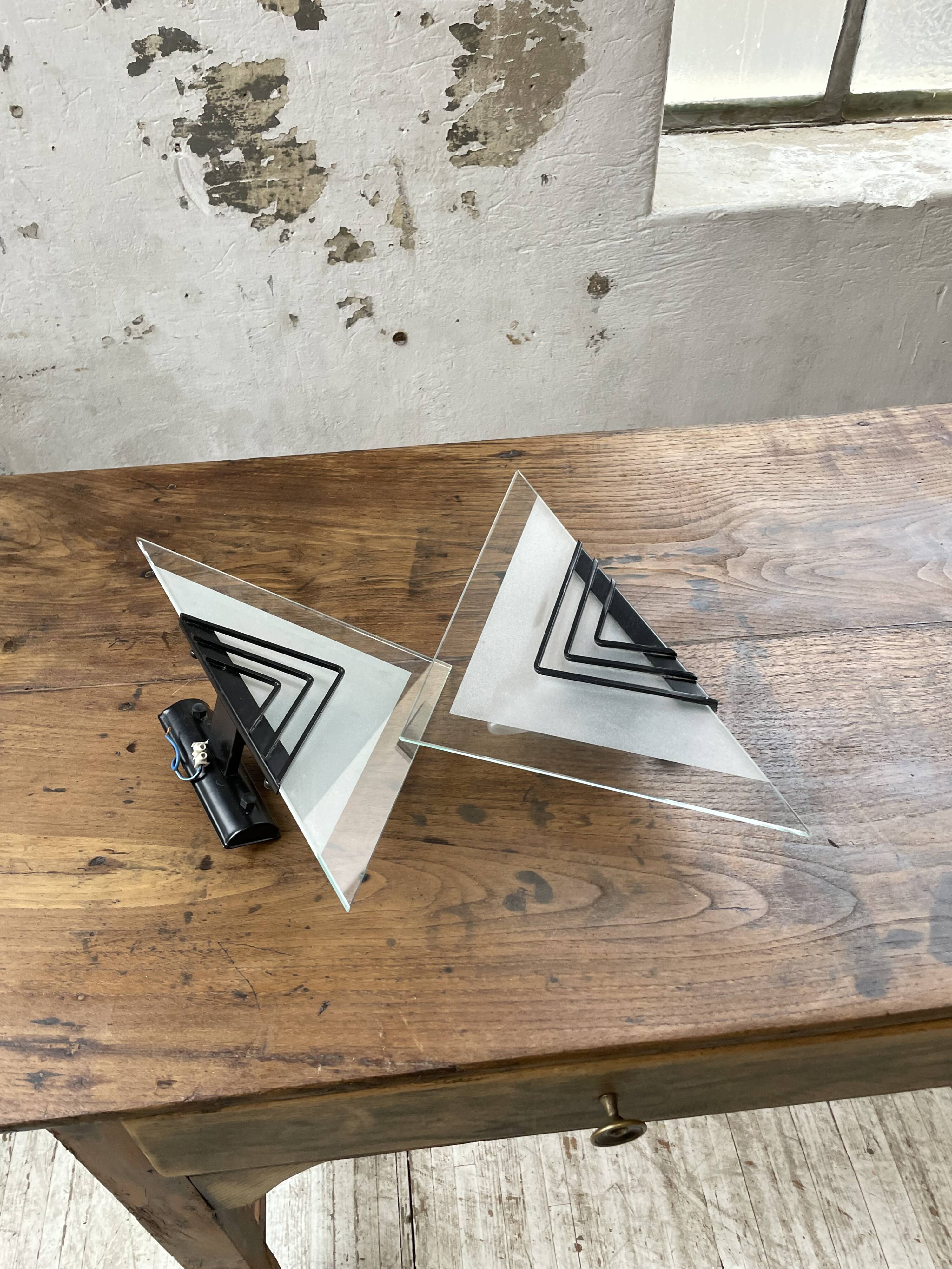 Pair of 80s wall lights