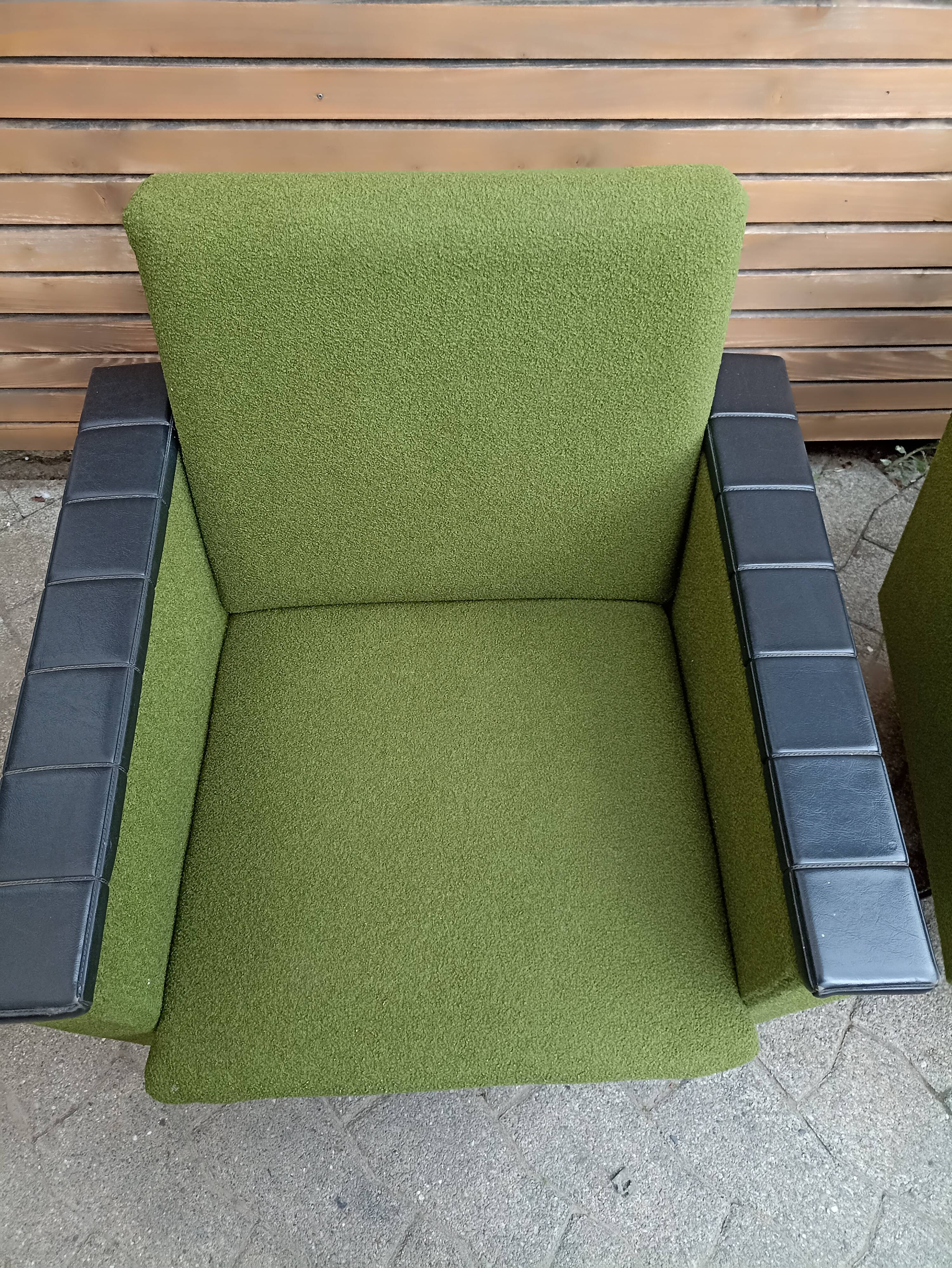 Pair vintage armchairs