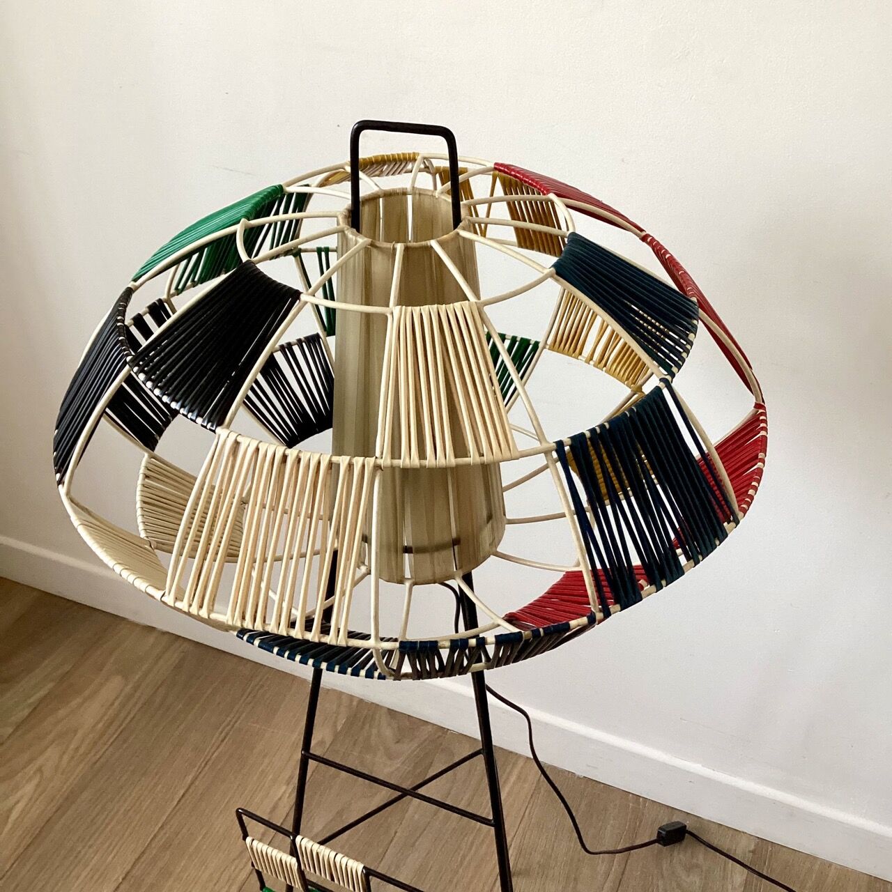 Floor lamp 50s scoubidous