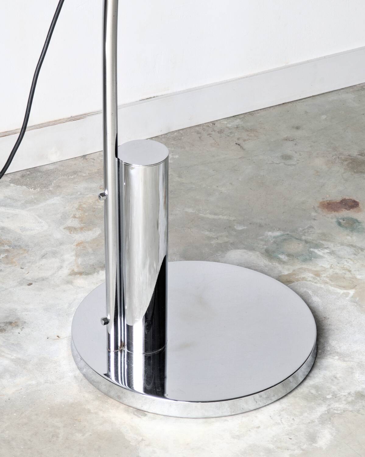 Vintage space-age Arc floor lamp by Leclaire & Schäfer, 1960s 1970s.