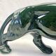 Ancienne statue statue lionne tigre Art Déco 1930 craquelé Saint Clément