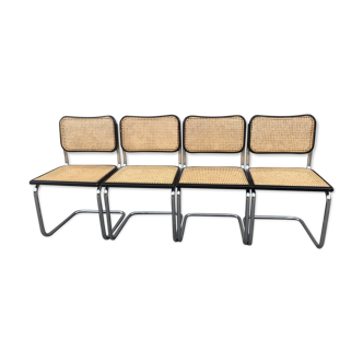 Set of 4 chairs  Cesca b32 design Marcel breuer