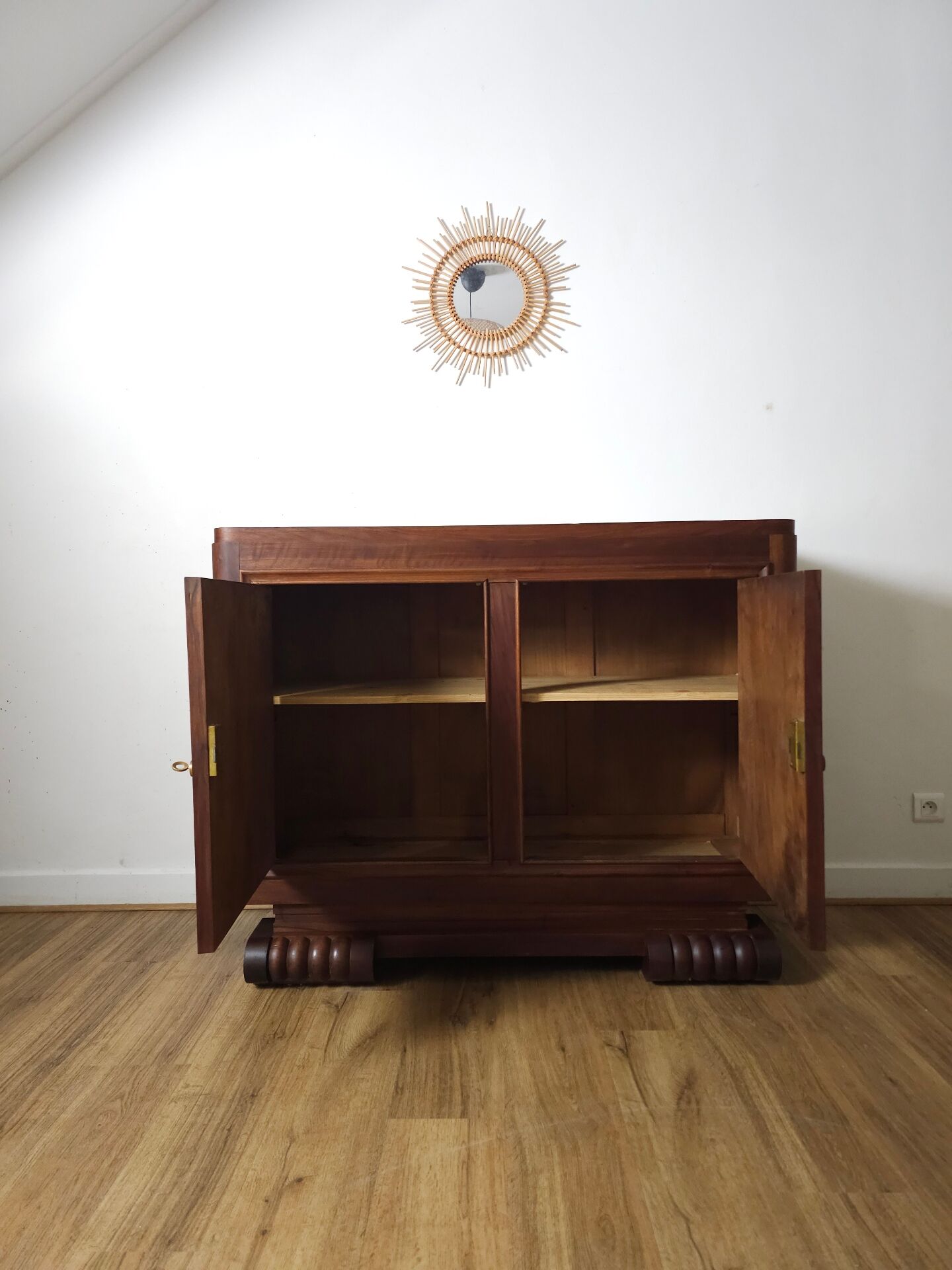 Small Art Deco Buffet in Walnut, Circa 1930