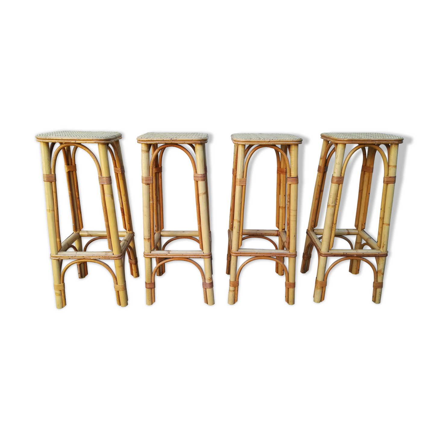 Rattan bar stools