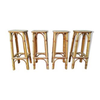 Rattan bar stools