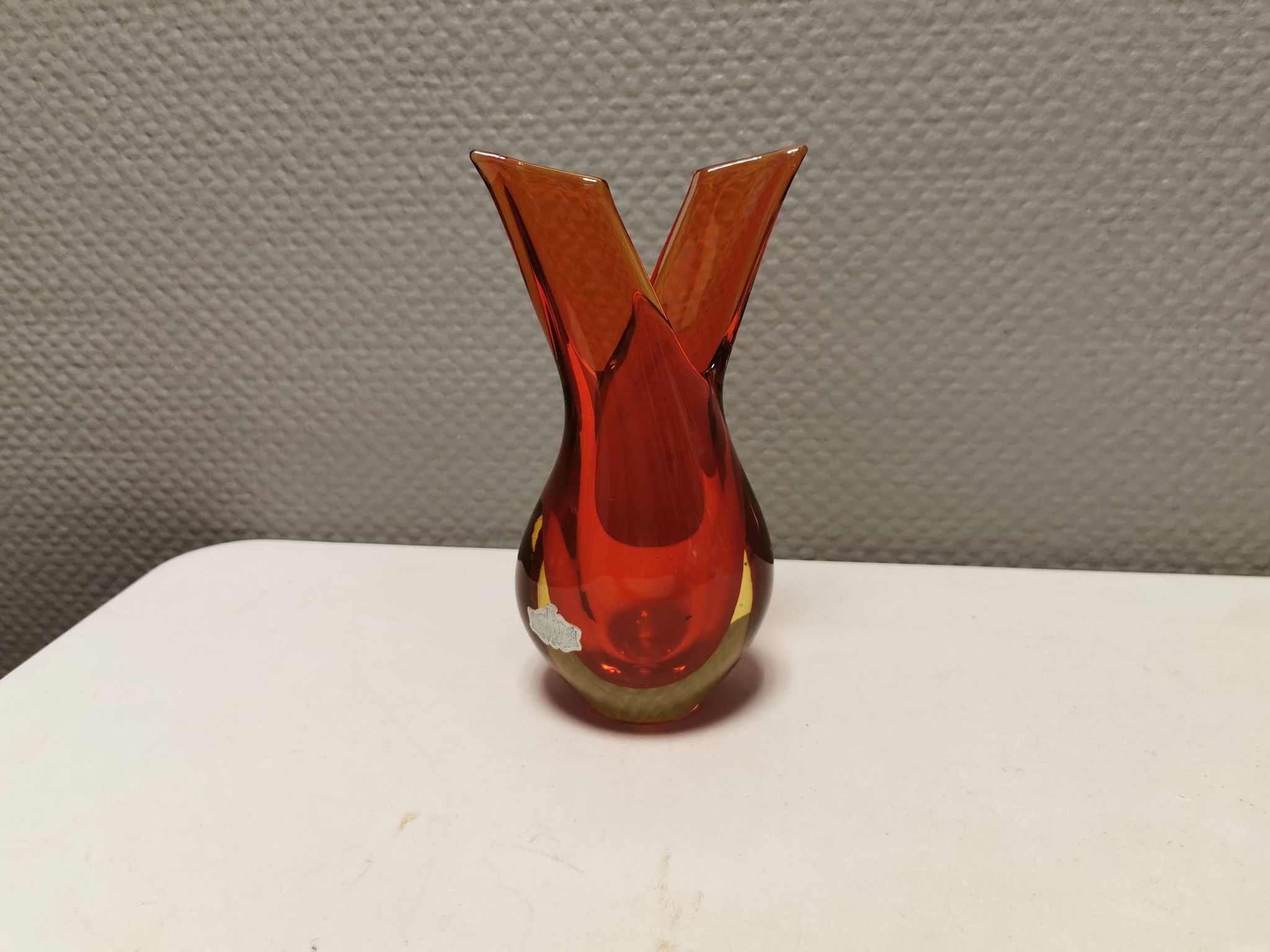 Vase en verre de Murano par Flavio Poli années 1950