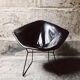Armchair Diamond leather of Harry Bertoia for Knoll 1970