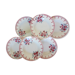 6 assiettes creuses en