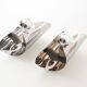 Vintage pair of 1970's chrome space age wall lights