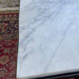 50s coffee table in metal and marble