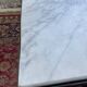 50s coffee table in metal and marble