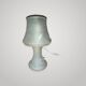 Vintage Murano Opaline Mushroom Lamp with Tinsel Diffuser? Smoke Table.