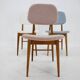 1960s Set of Three Oak Dining Chairs in Boucle, Czechoslovakia