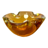 Vide-poche ou cendrier en verre de Murano 50's