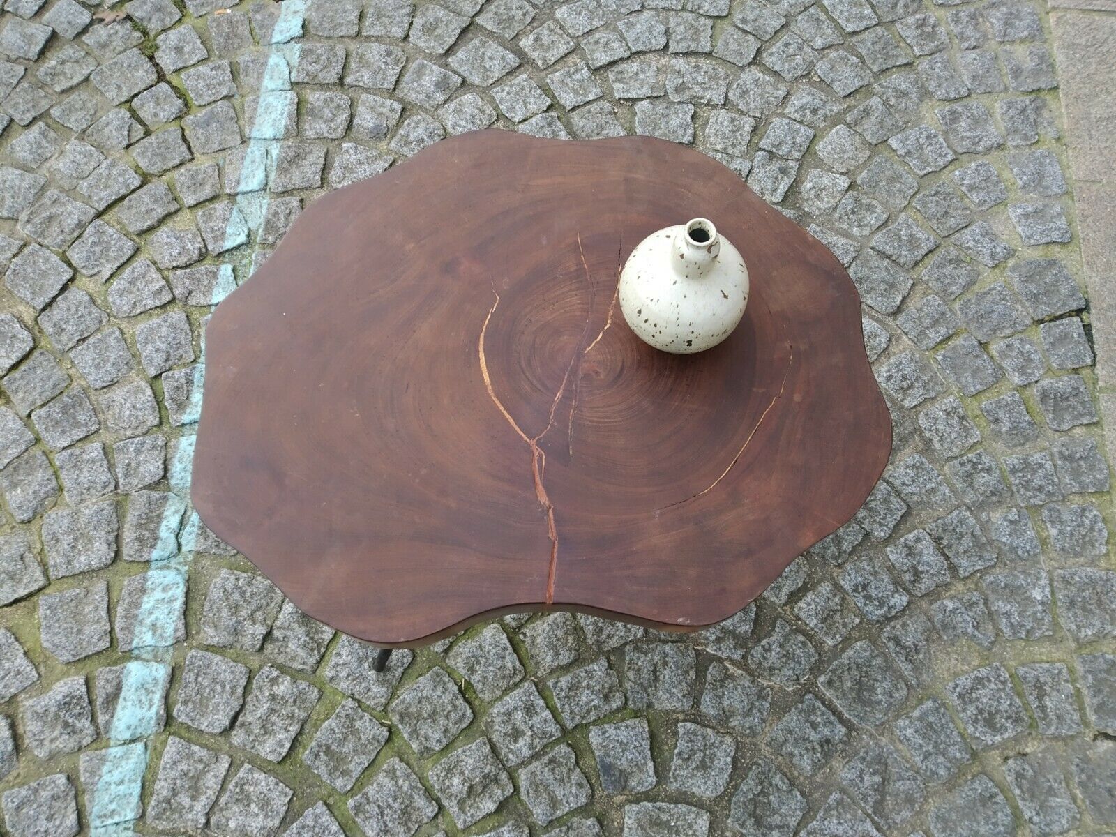 Brutalist free-form coffee table 1950s