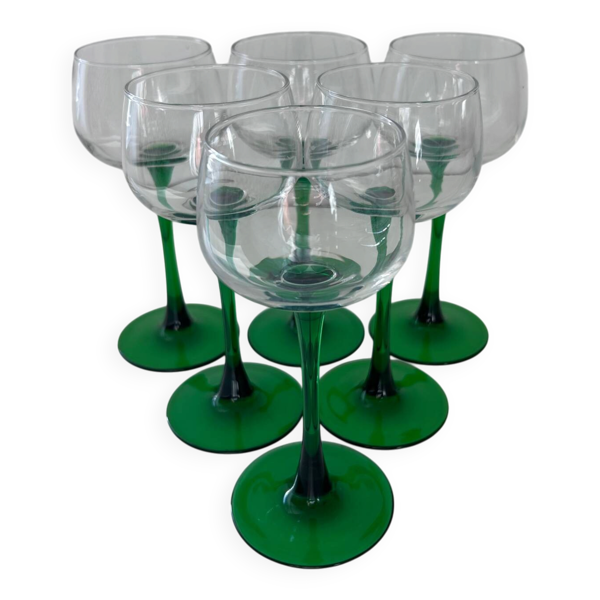 Service de 6 verres à vin d’Alsace