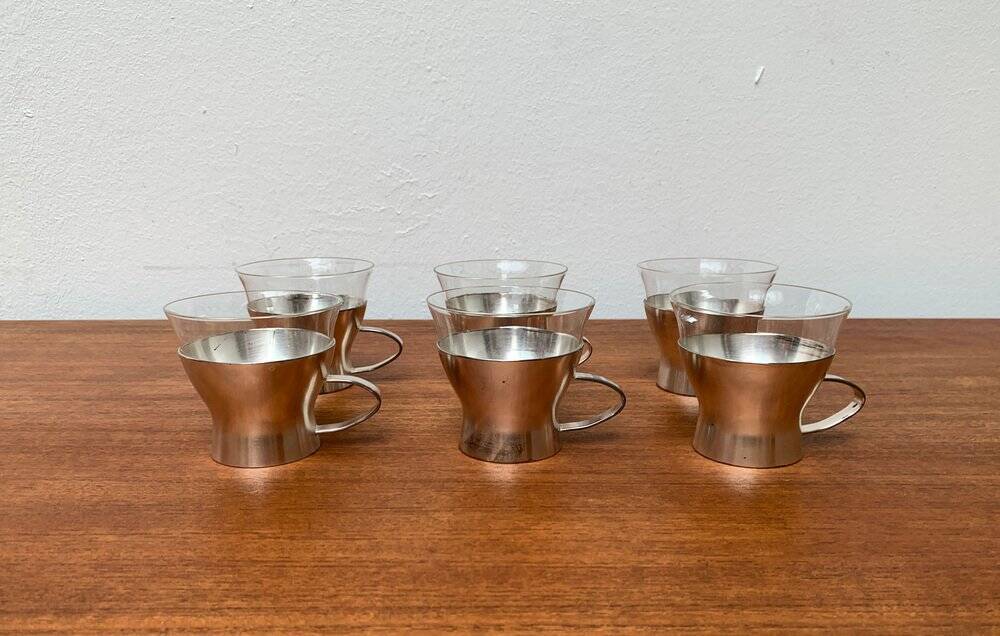Mid-century German tea glasses by WMF, 1960s, set of 6.