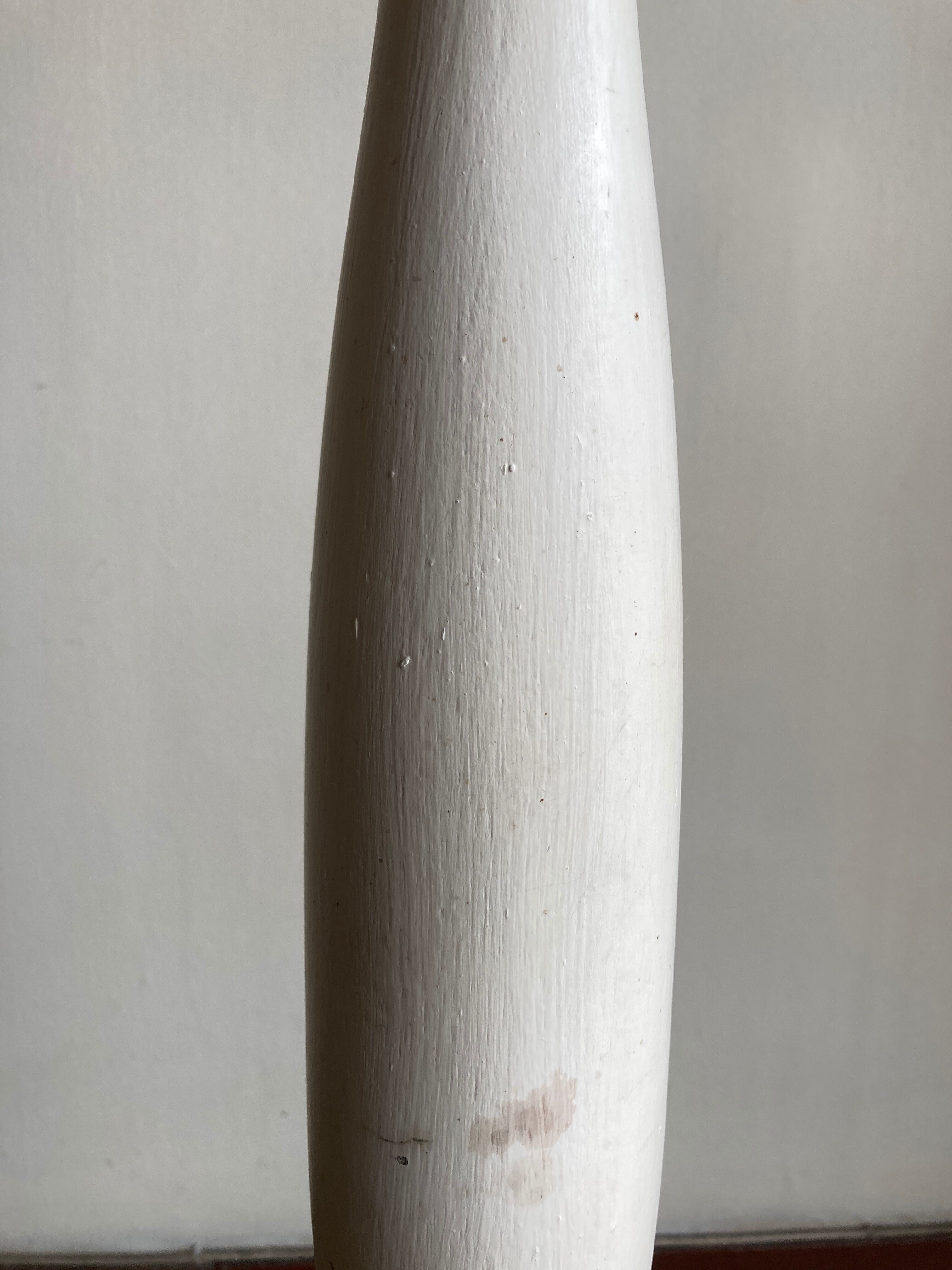 Modernist wooden floor lamp Brancusi Endless column 1940 1950