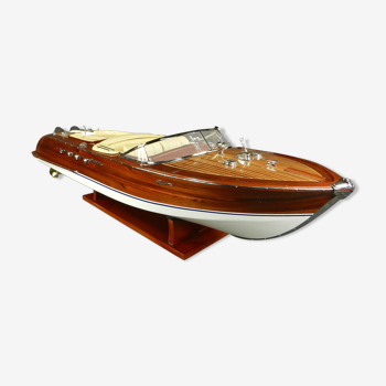 Model boat wood Riva Aquarama 55 cm