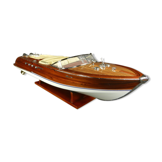 Model boat wood Riva Aquarama 55 cm