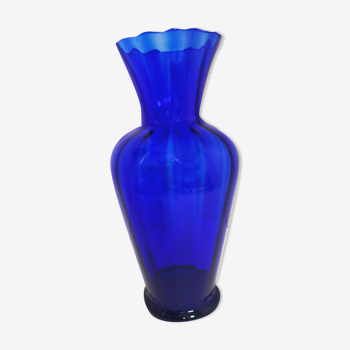 Cobalt blue vase large size