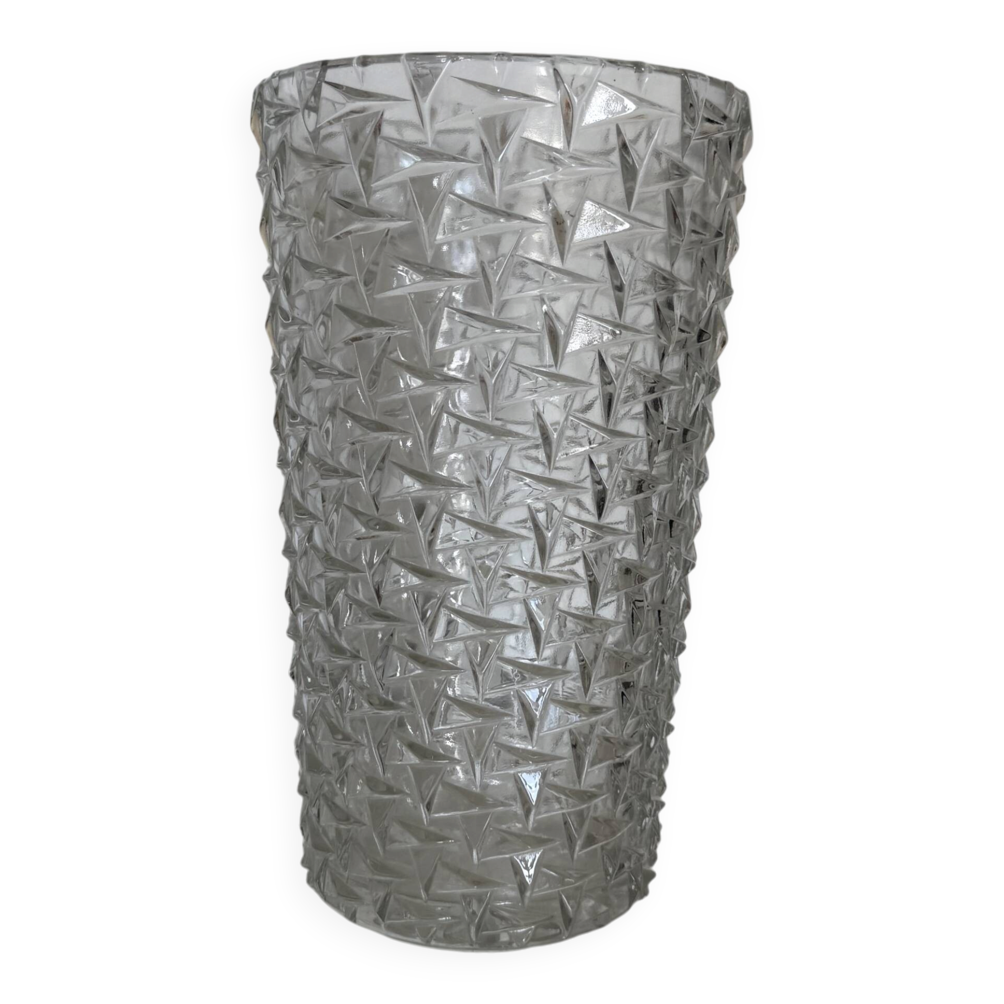 Large crystal vase
