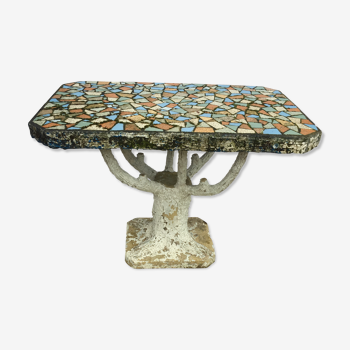 Cement outdoor table