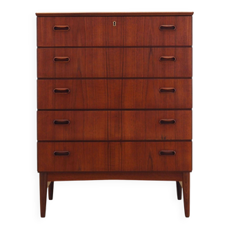 Commode en teck, design danois, années 1970, production : Danemark