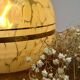 Vintage tulip wall lamp in yellow and gold Clichy glass