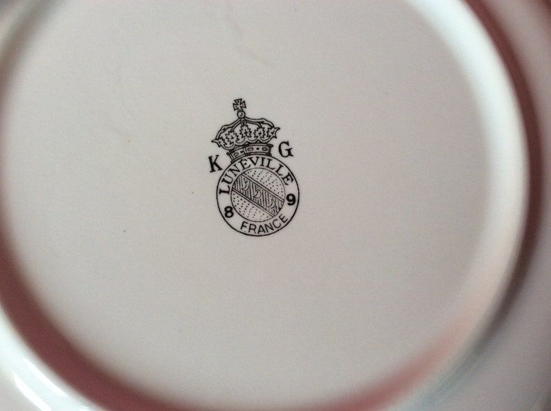 Set of dessert plates from the Lunéville manufacture