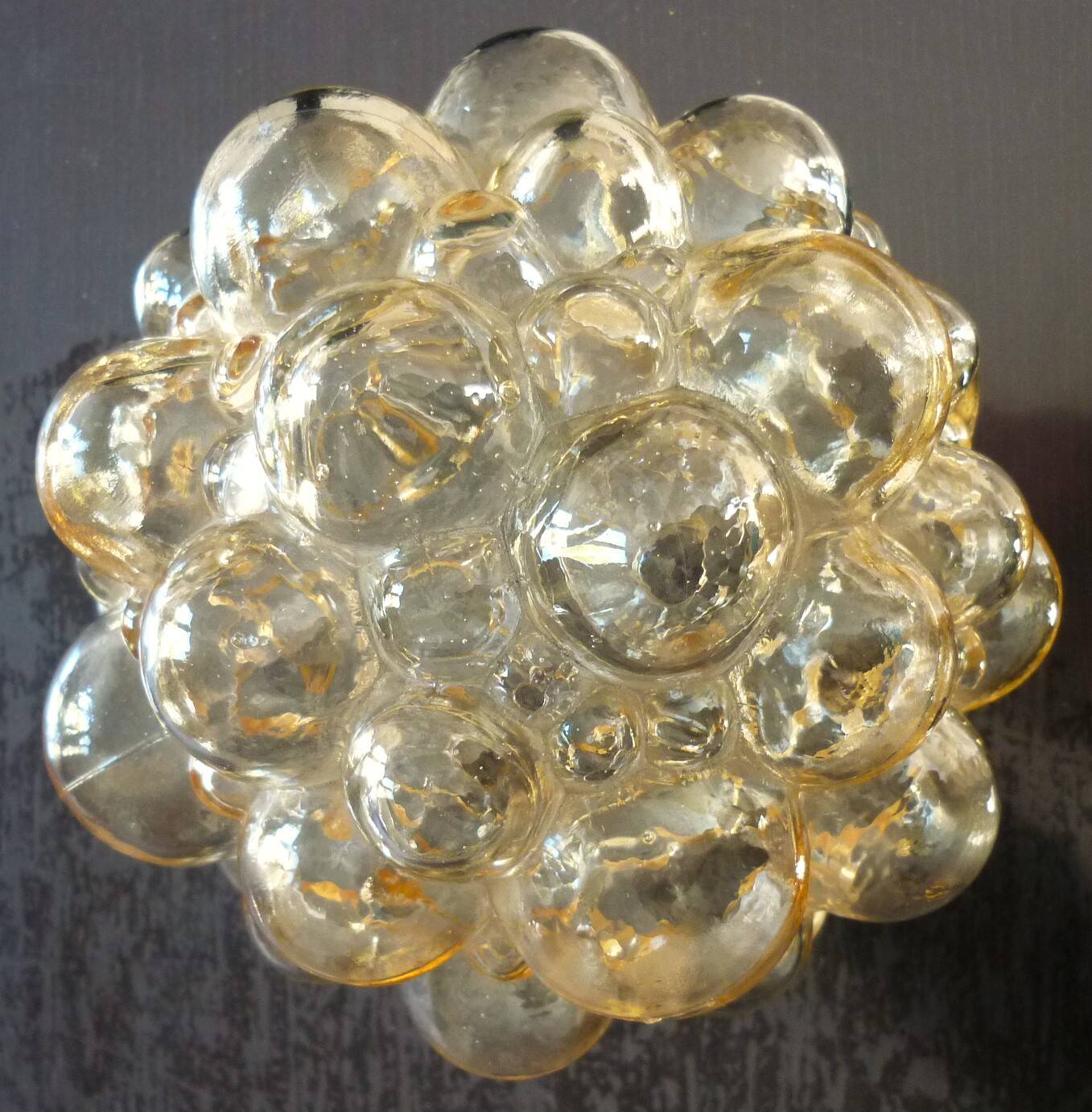 Helena Tynell design glass globe, bubble model, 1960s, wall light, lamp