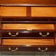 Honduran Mahogany Dressing Table with Lion Paw Carved Legs, Victorian Style