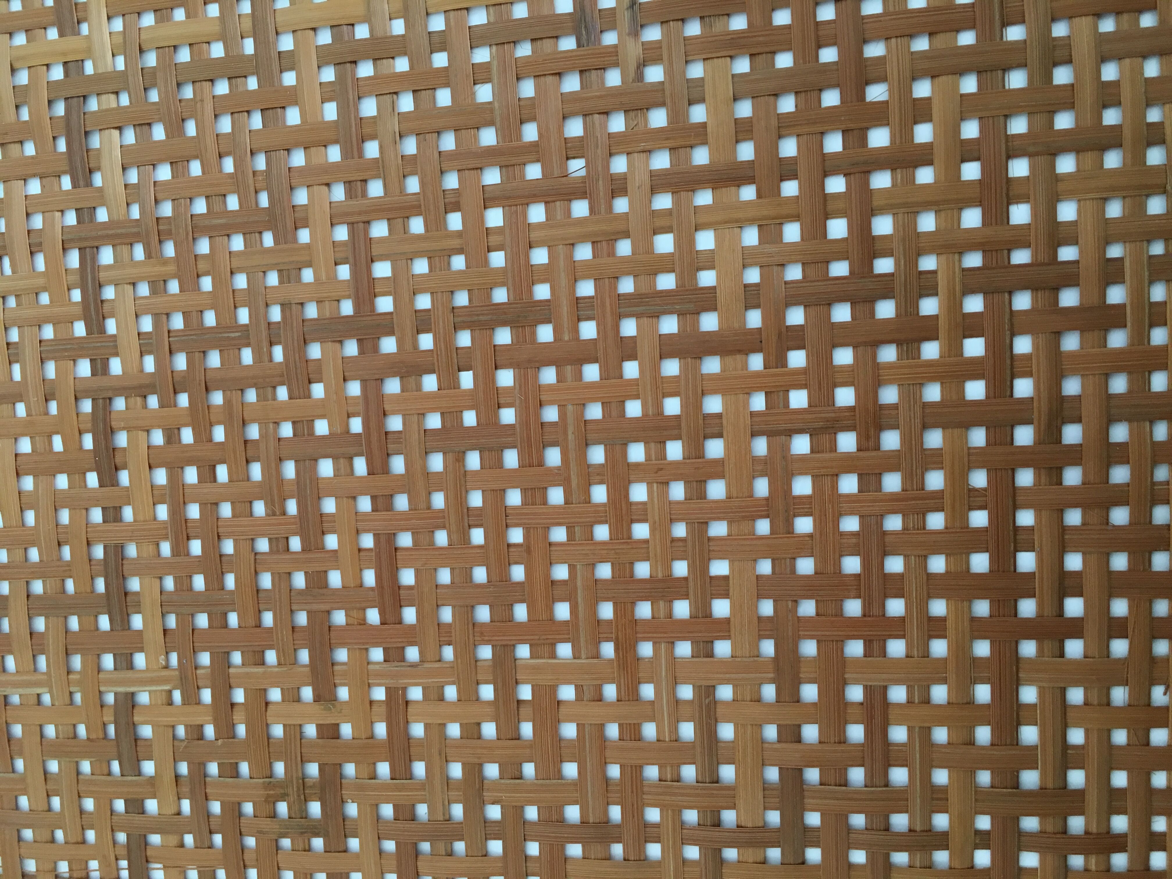 Large platter vintage rattan