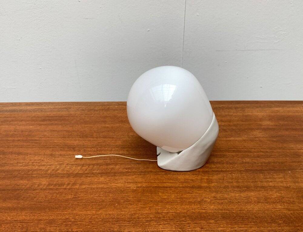 Applique murale allemande du milieu du siècle en verre et céramique par Wilhelm Wagenfeld pour Lindner